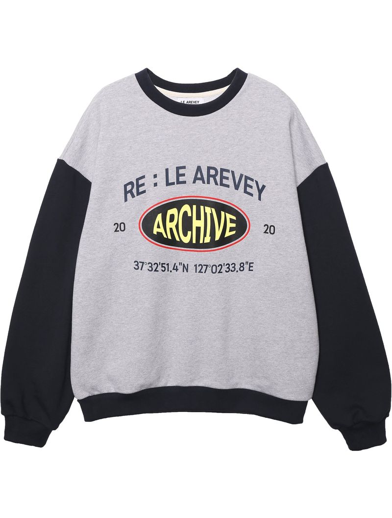 ARCHIVE SWEATSHIRT [GRAY/NAVY]