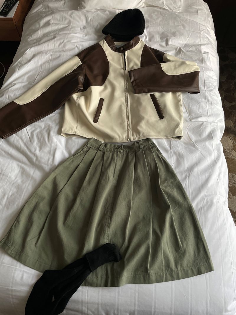 Rock chic motor leather jacket