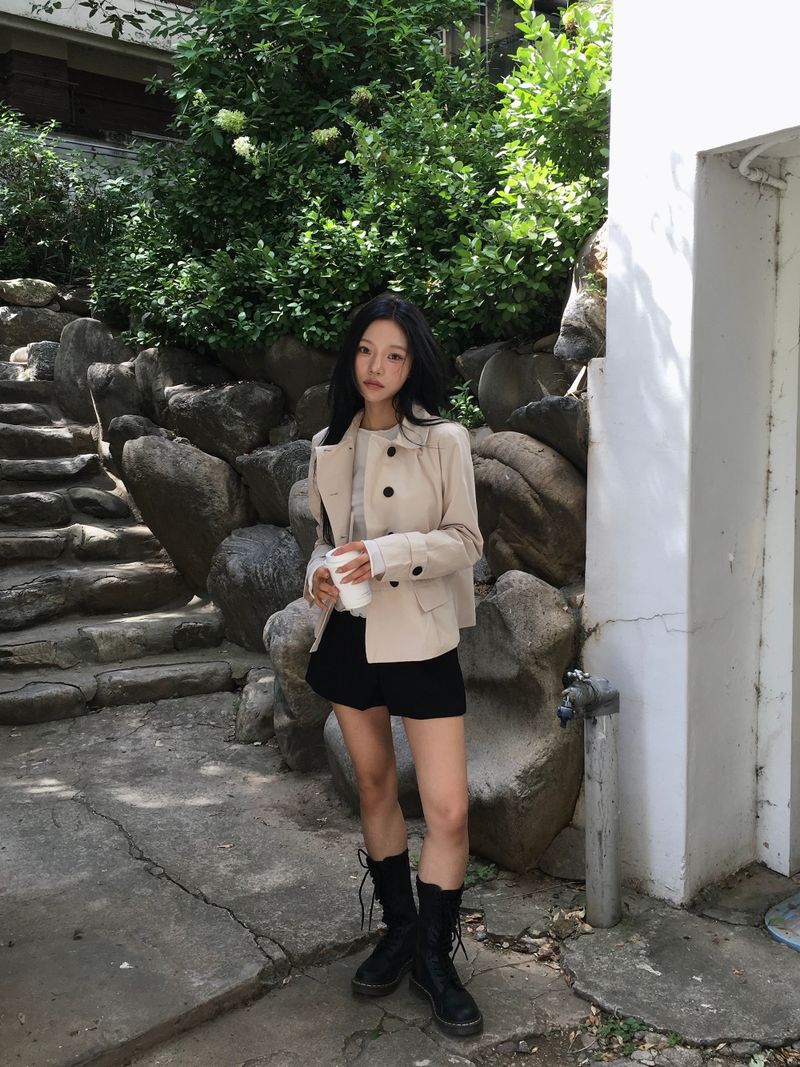 Ner Double Short Trench Jacket (2c)