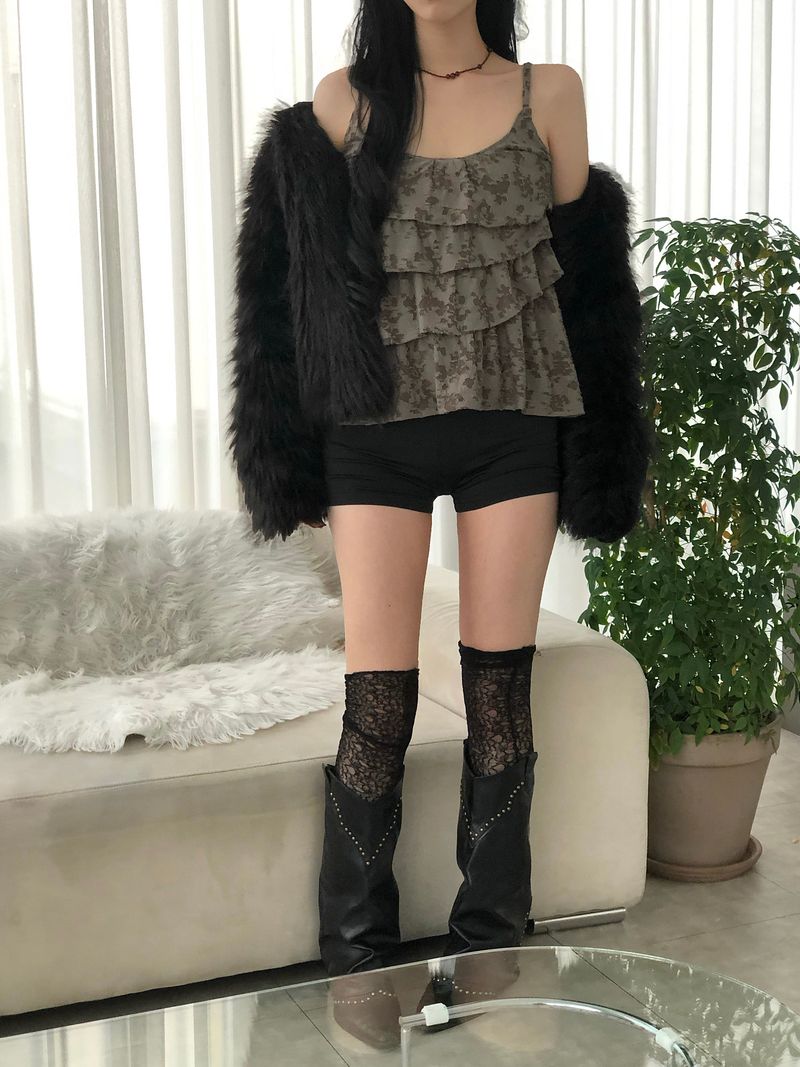 Vintage Layered Frill Sleeveless