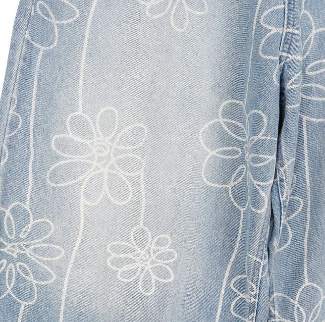 Luton Drawing Flower Denim Pants