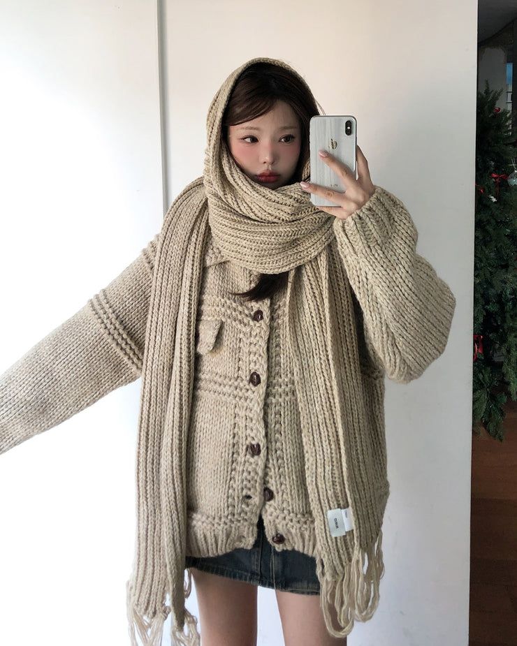 ULAN（ユレン）の「[wool20%] エリーぼかしウェービングマフラー（ファッション小物）」