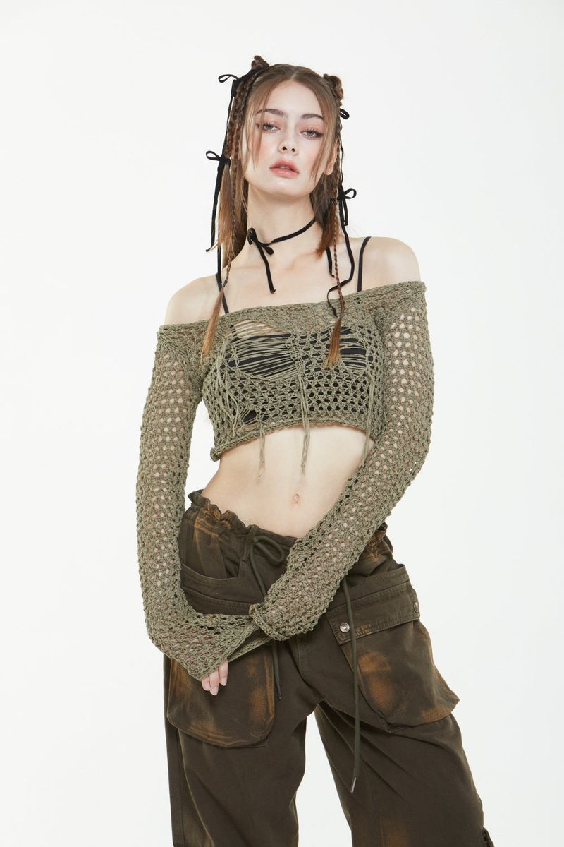 GATELESS（ゲートレス）の「RUG KNIT（Tops）」