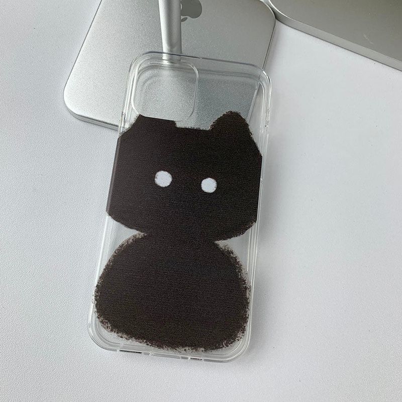 Sketch Some Cat Black Phone Case