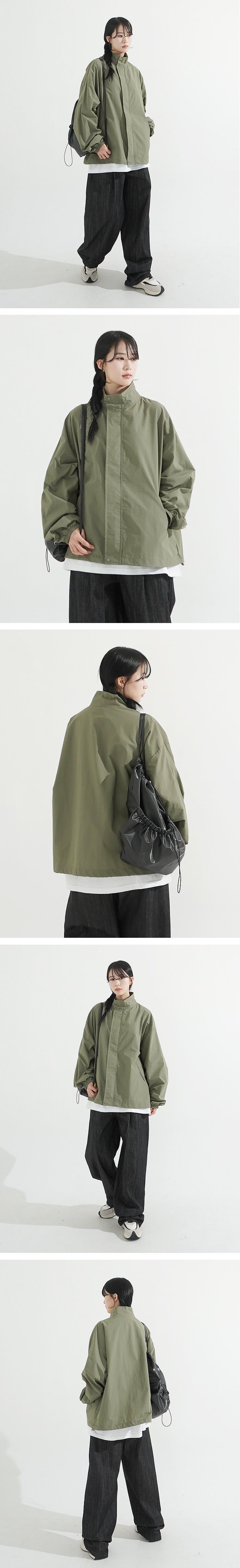 Gorpcore High-neck String Windbreaker