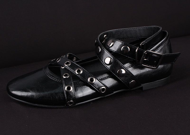 STUD FLAT SHOES