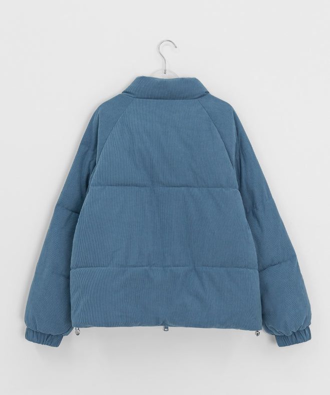 Mofui String Corduroy Padding Jumper