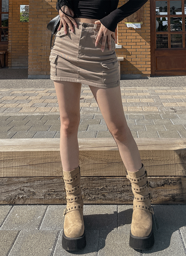 ULAN（ユレン）の「スナップポケットカーゴスカート（Skirts）」