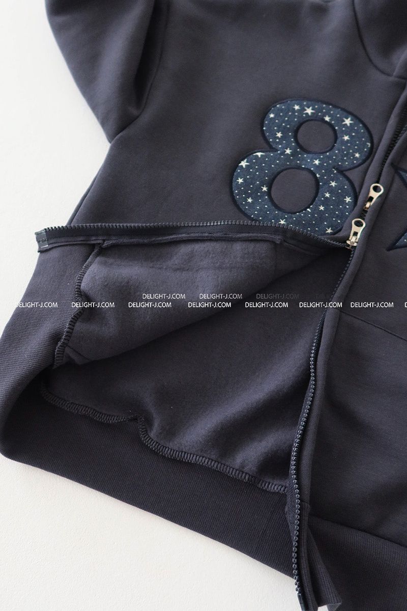 Star Patch Hoodie Zip-Up