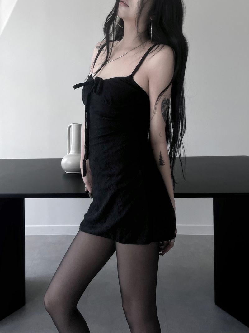 black square mini one-piece
