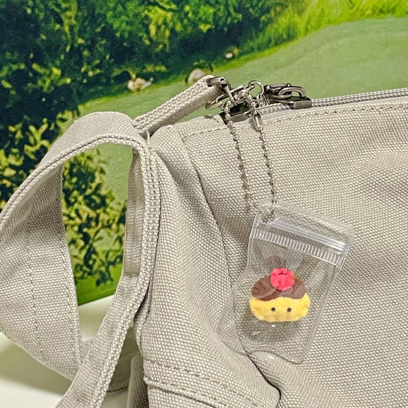 [MADE] Small Friends Key ring - Pudding
