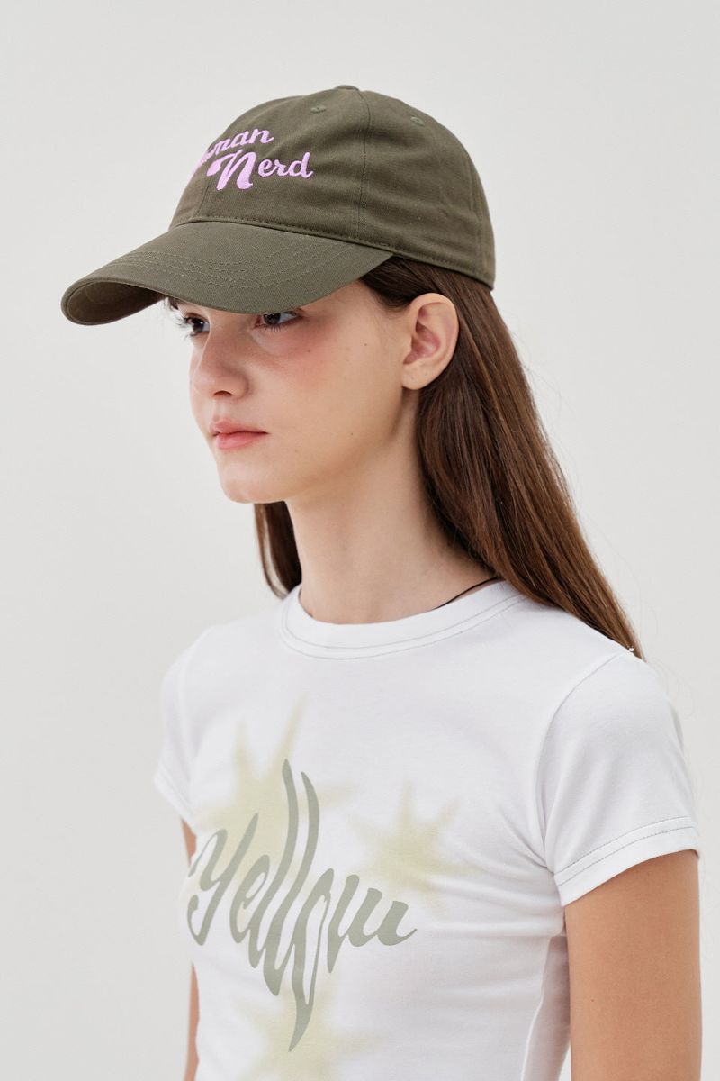 HUMAN NERD BALL CAP_KHAKI