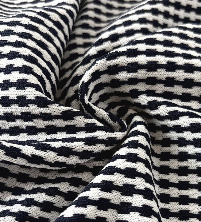 Carson Collar Color Matching Check Knit Cardigan