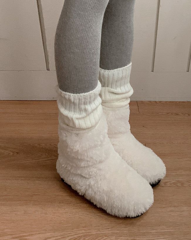 #Soft Rib Knit Leg Warmer (4color)
