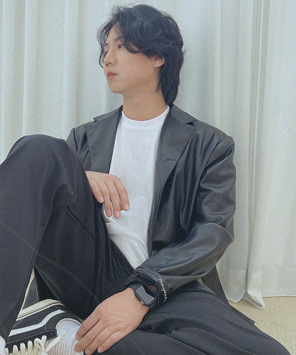 エッセンシャルブレザーレザージャケット