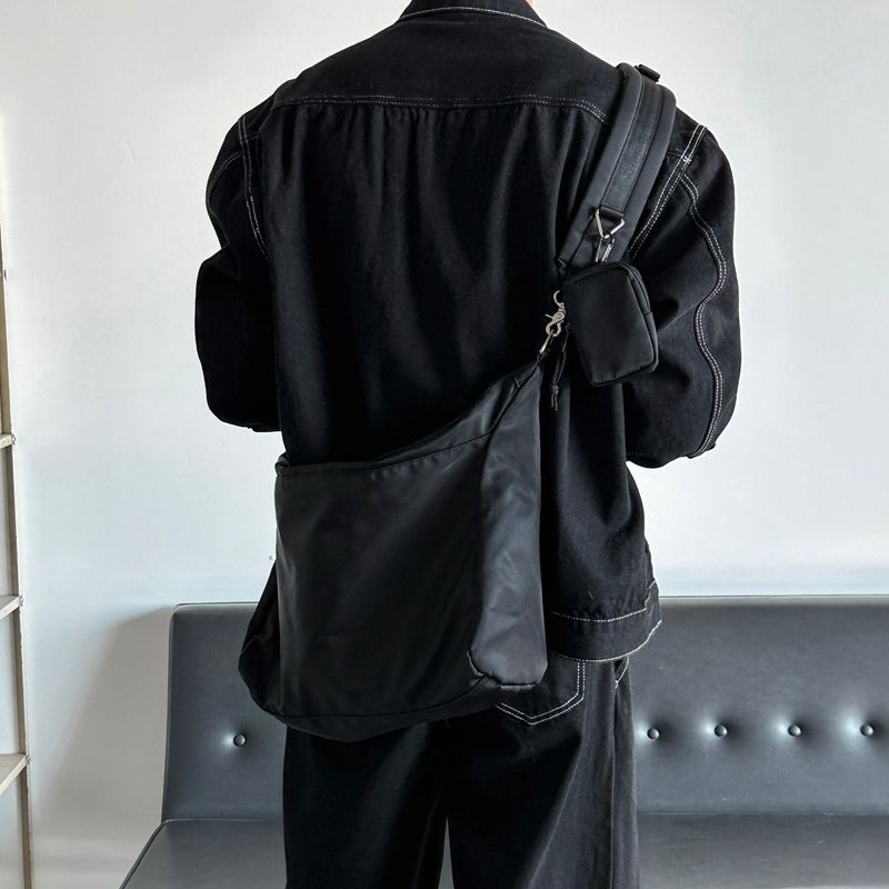 LMN log Oversized fit stitch denim setup jacket (2 colors)