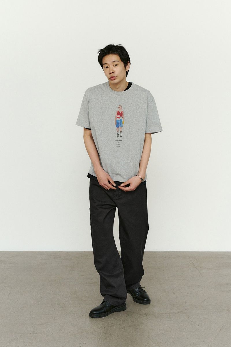 ローライズ フィット カチオン レギュラー パンツ (Washed Black)