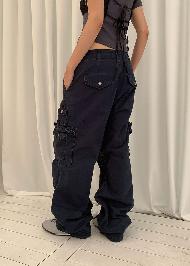 (UNISEX) FIELD BUTTON CARGO PANTS (3color)