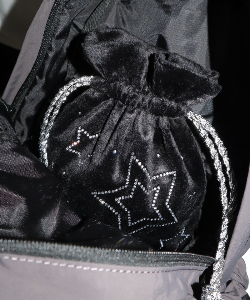 catch star pouch - black