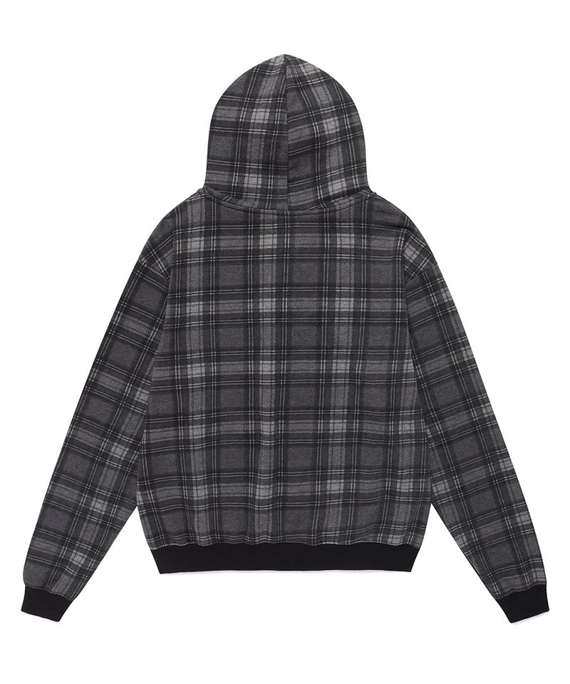 STUD UNION JACK ZIP UP HOODIE BLACK(CV2FFUM480A)