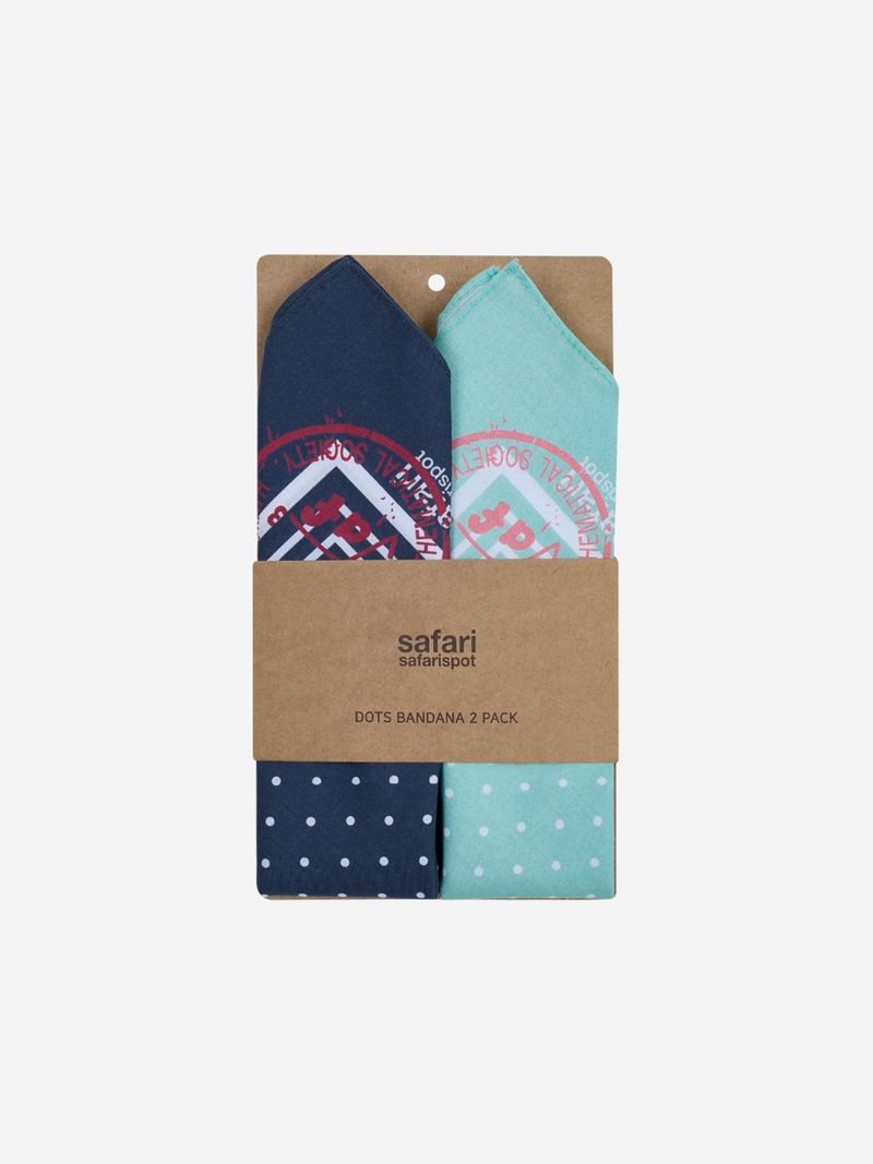 safarispot（サファリスポット）の「REC RUIT MATH DOTS BANDANA 2 PACK (NAVY/MINT)（Smartphone Accessories）」