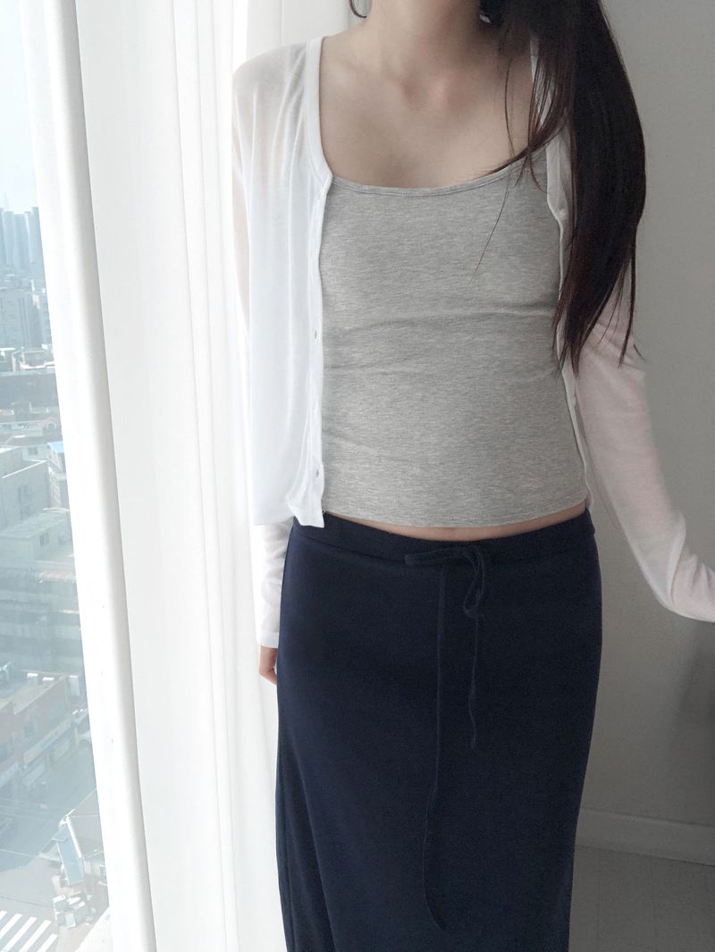 tencel sheer cadigan (3c)