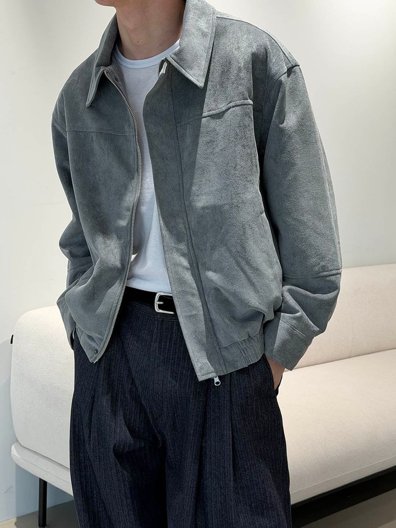 Suede short blouson(3color)