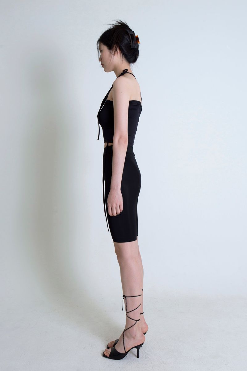 STRING TUBETOP BLACK