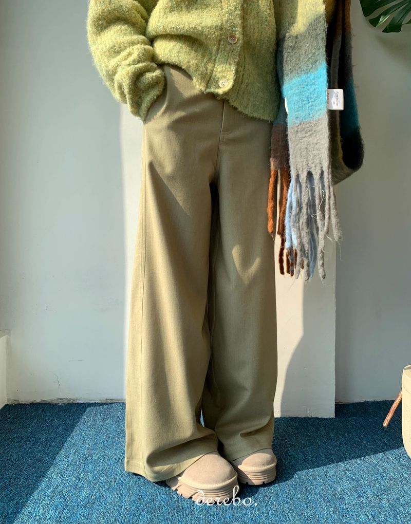 Tender Green Turtleneck Knit Cardigan