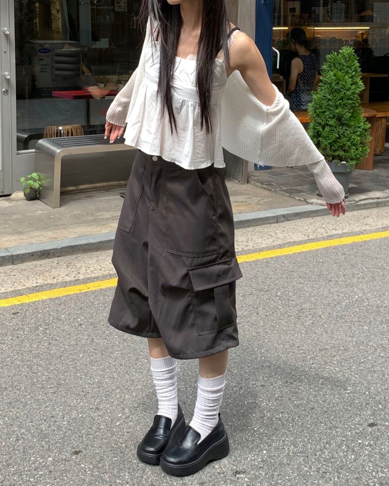 kyoive(コイブ)の「Big cargo bermuda pants(Pants)」