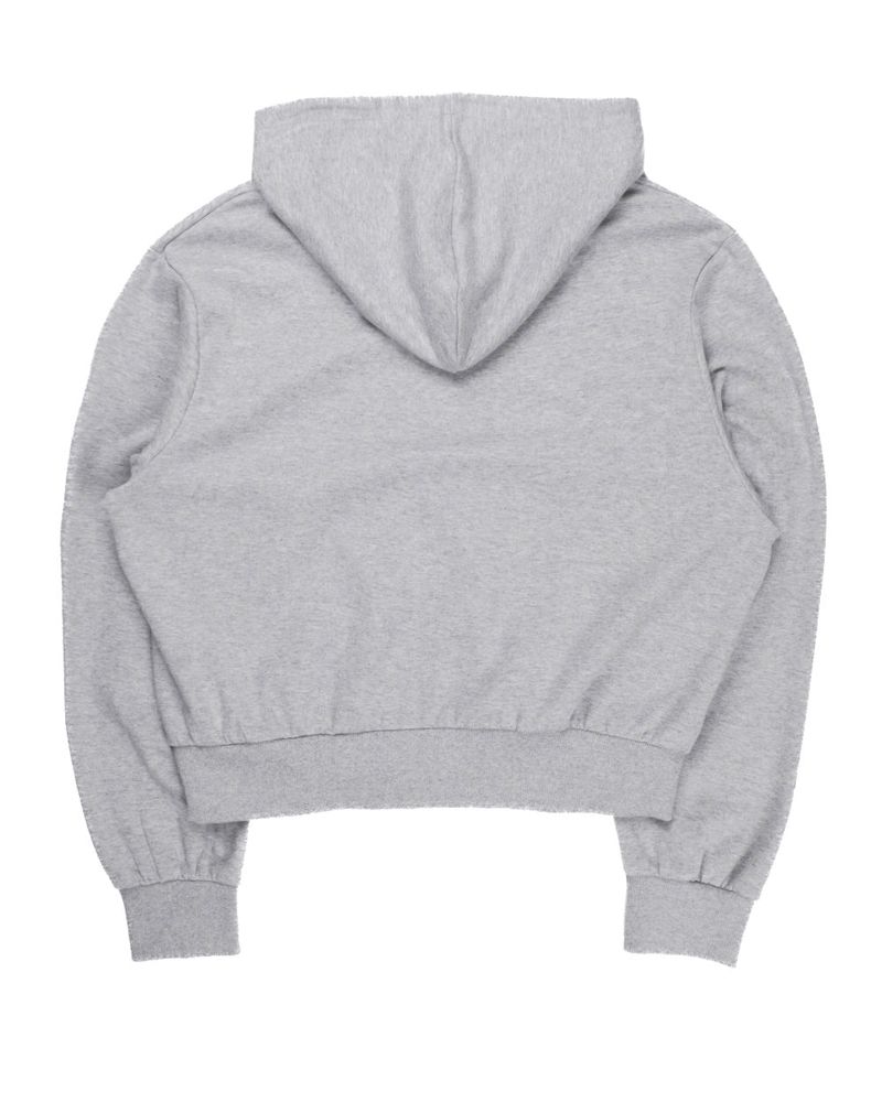  HIGHNECK CROP HOODIE ZIP-UP