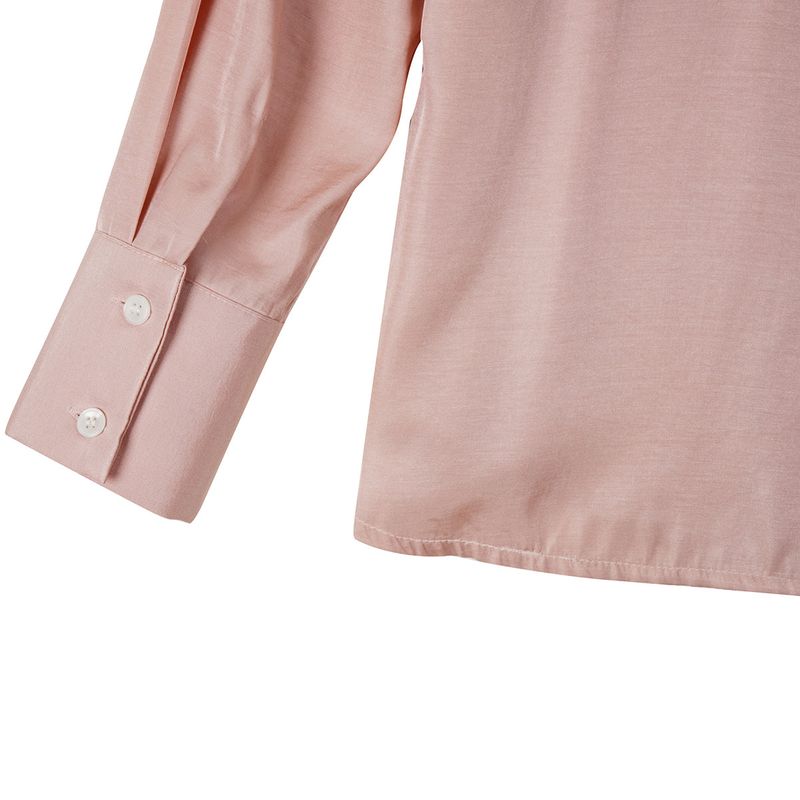 シルキーカラーシャツ / SILKY COLLAR SHIRT_PINK