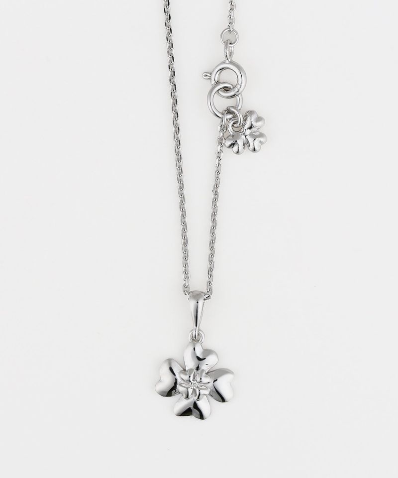 GRAYNOISE（グレーノイズ）の「Double clover necklace SV (925 silver)（Accessories）」