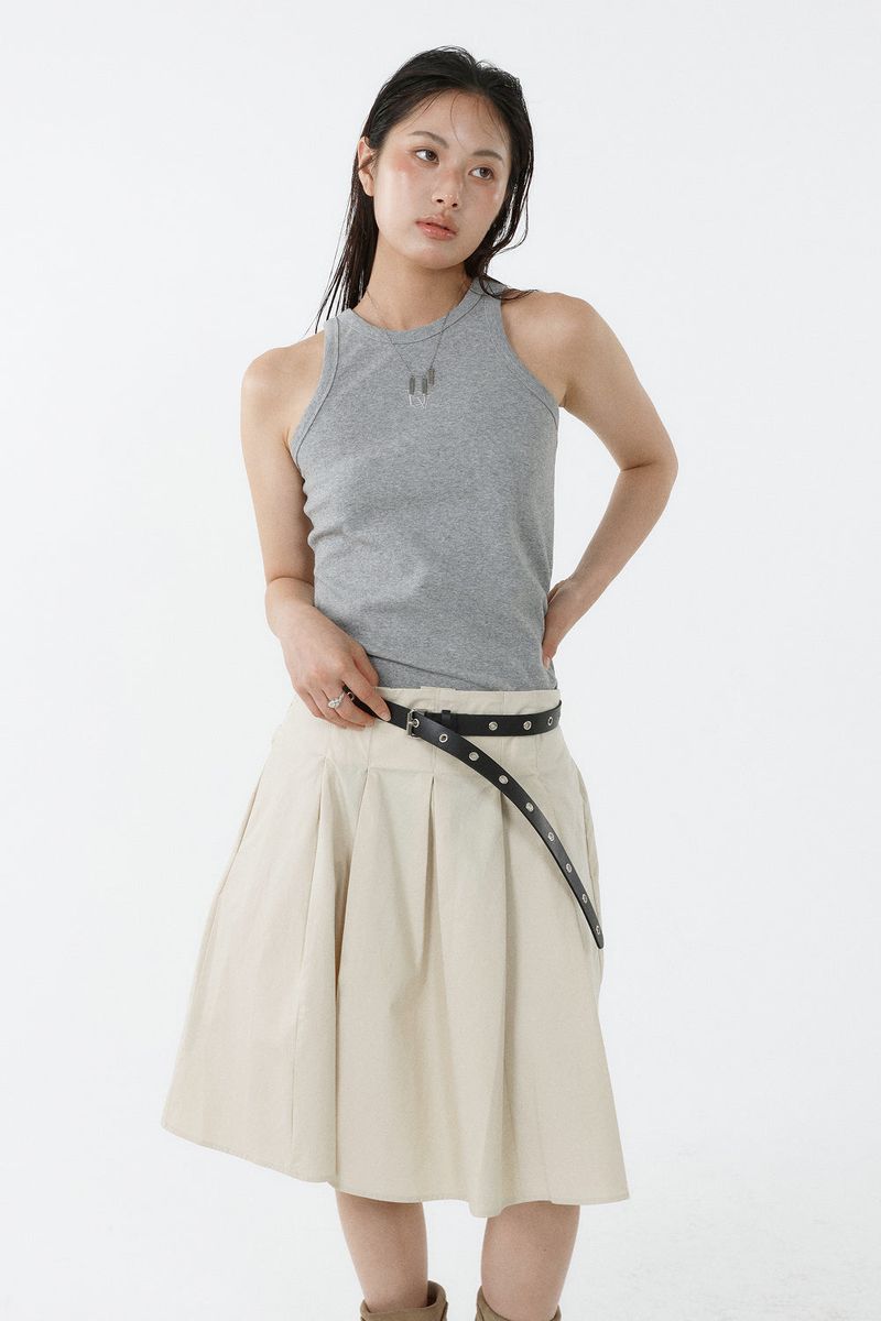 ALL-DAY SLEEVELESS TOP_MELANGE GRAY