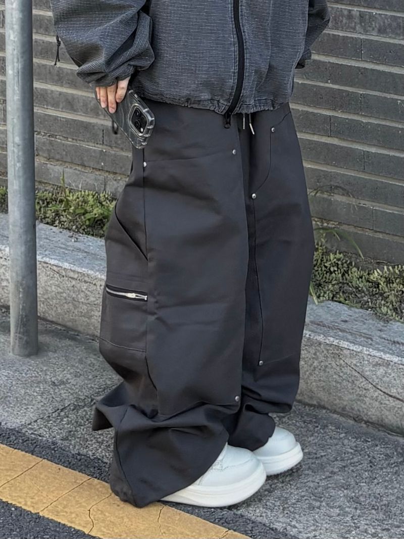 PEARCLAN（ペアクラン）の「ダブルニー ジッパー カーペンター ワイドパンツ（パンツ）」