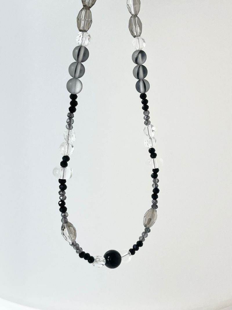 MADE aqua black necklace