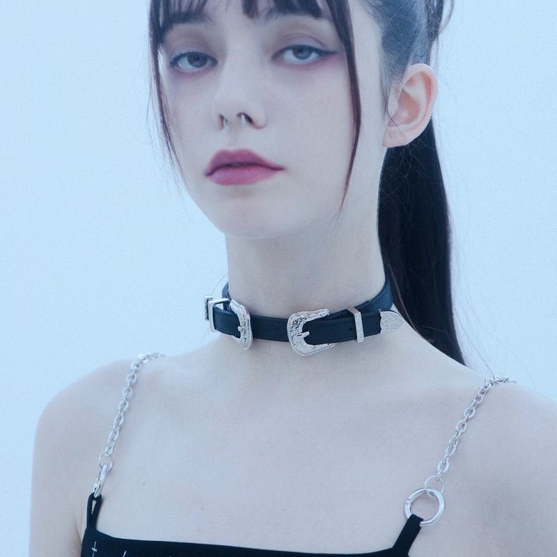 CLUT STUDIO(クラットスタジオ)の「1 7 double buckle choker(Accessories)」