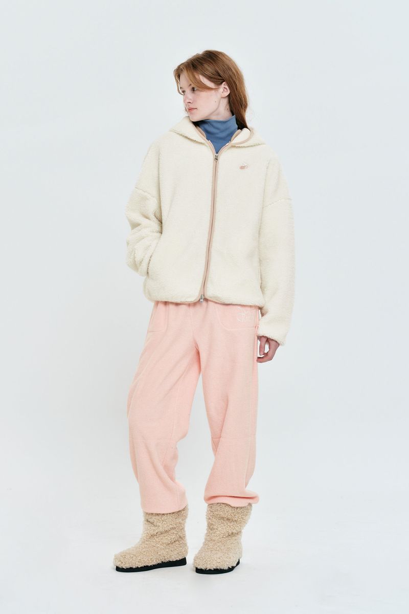 CHERRY TERRY JOGGER PANTS [SALMON]