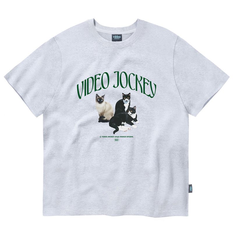 Video Jockey（ビデオジョッキー）の「JIPSAUI JAGYEOK T-SHIRTS [GREY]（Tops）」