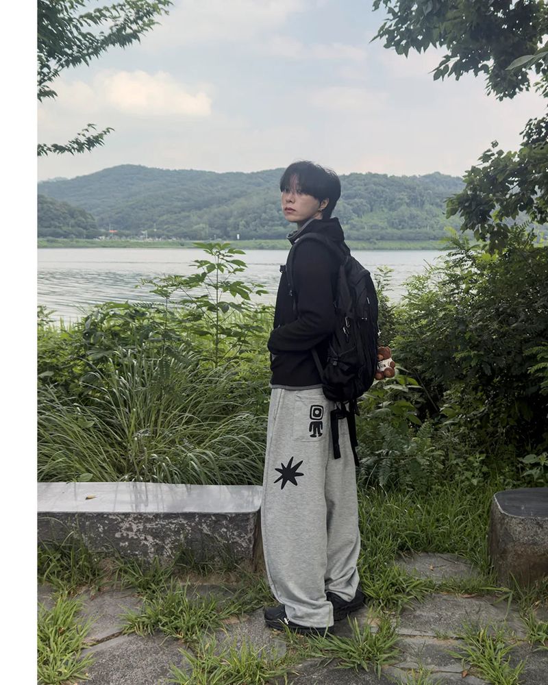 Nuve Art Graphic Wide Sweatpants