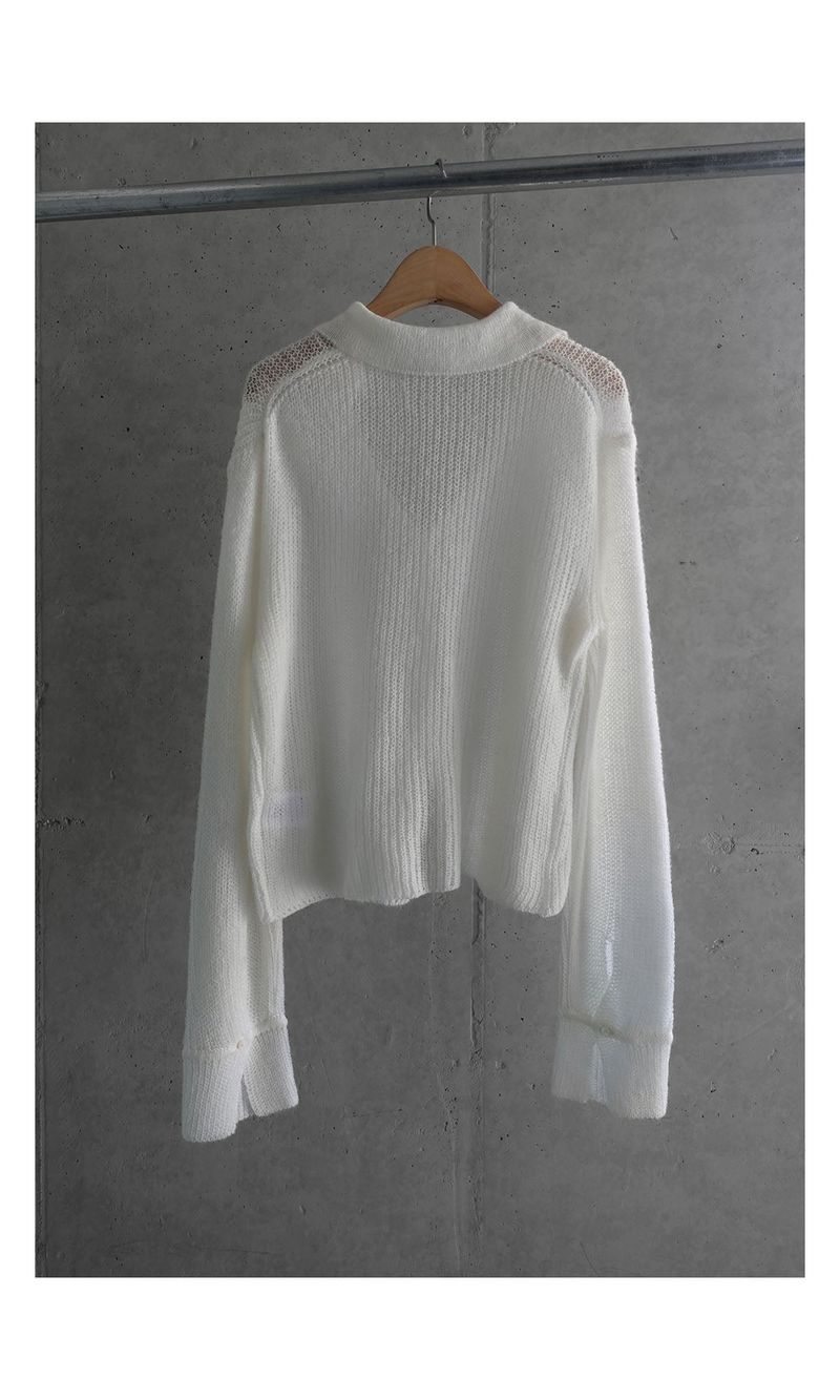 Lily kid mohair cardigan (2C)