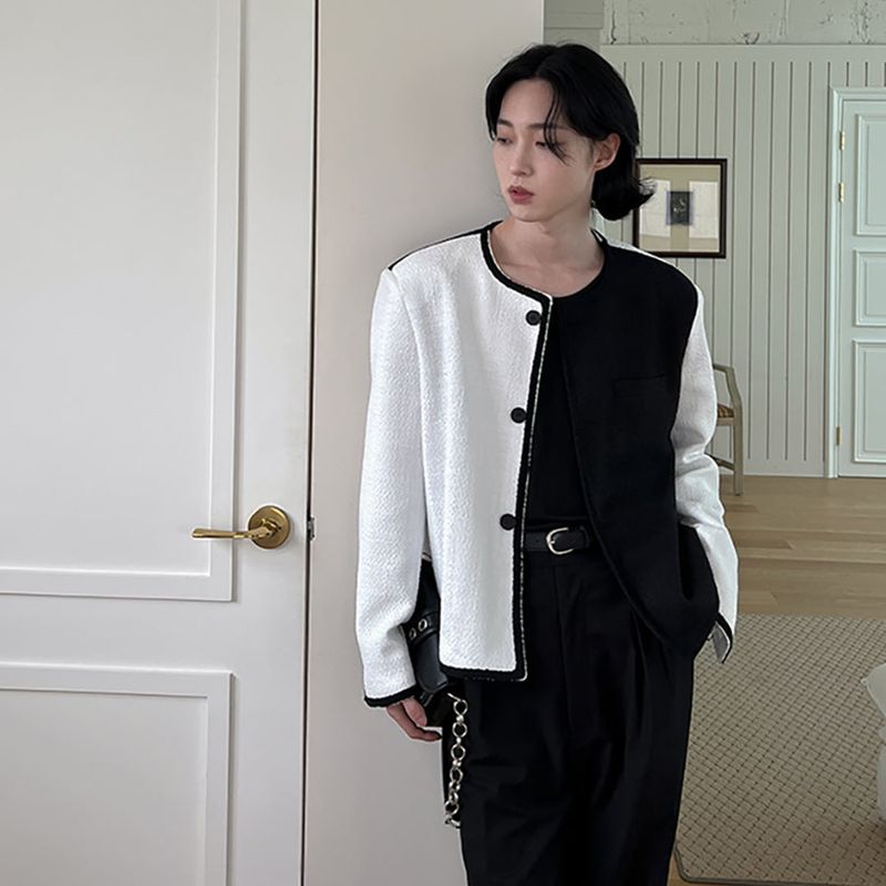 2PLAN（ツープラン）の「ハーフ&ハーフツイードジャケット（Jackets/Outerwear）」