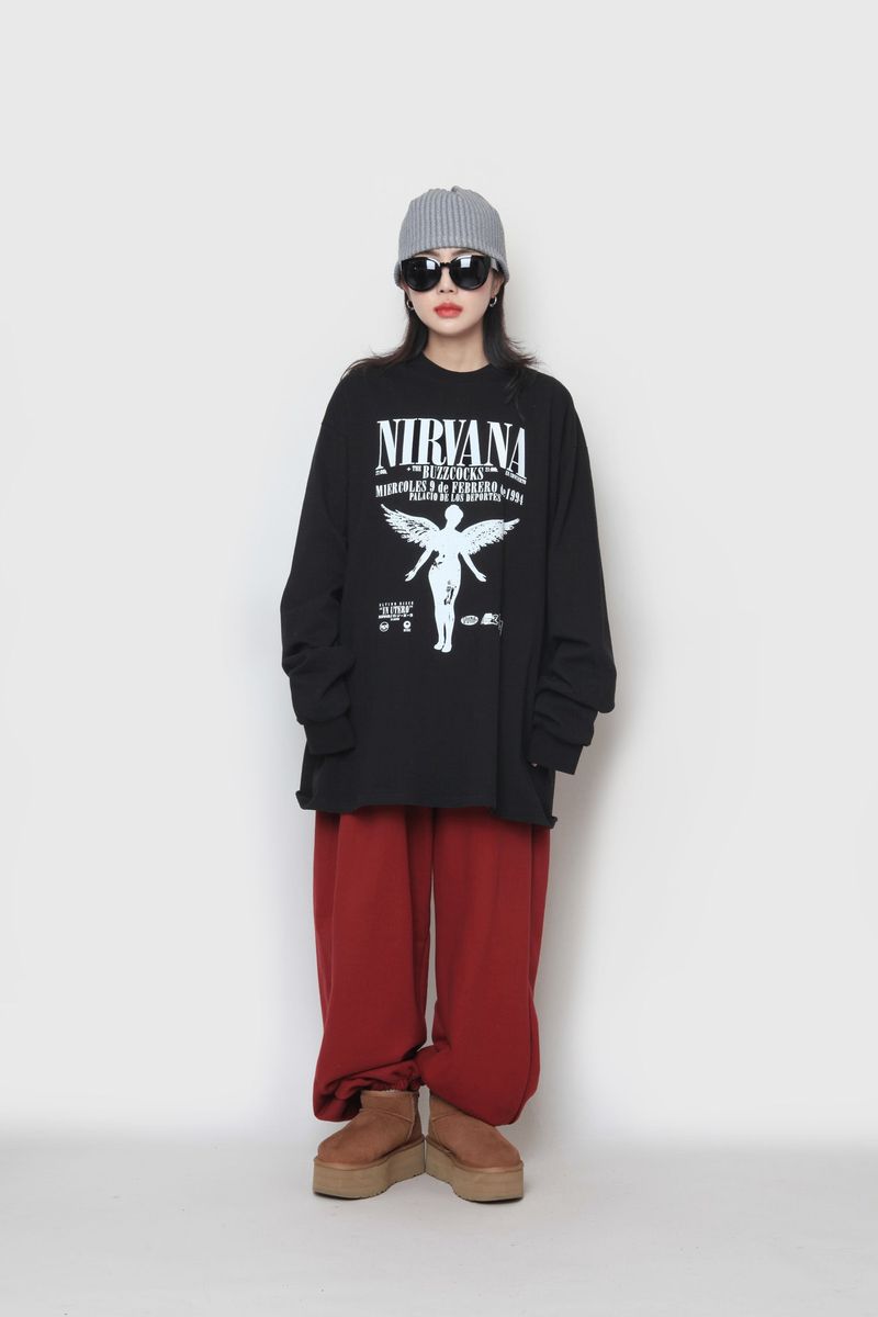 Nirvana Angel Long Over Sleeve T