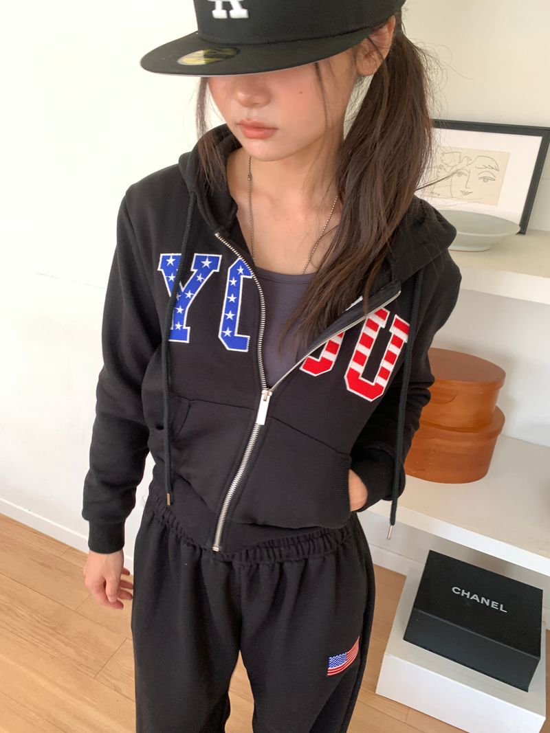 AMERICA HOOD ZIP-UP (2C)