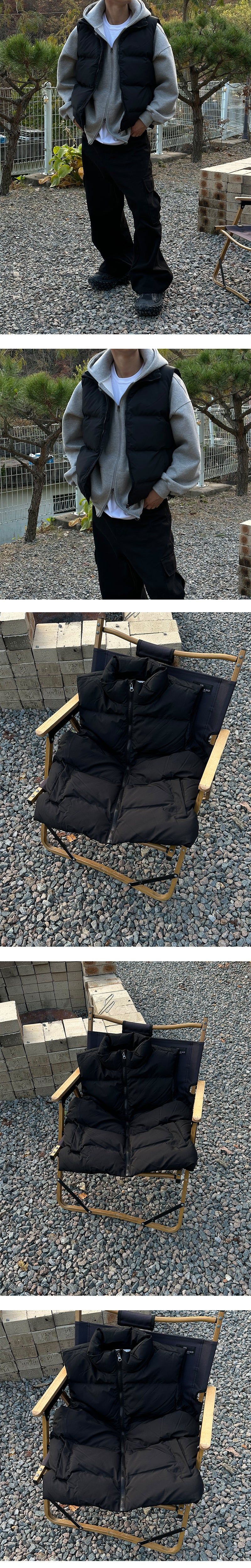  [F/W] Basic padding vest(3color)