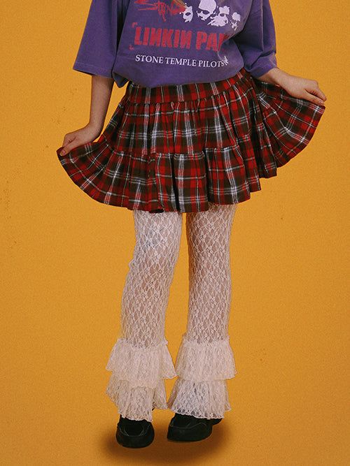 KUO(クーオ)の「kiki check skirt (2color)(Skirts)」