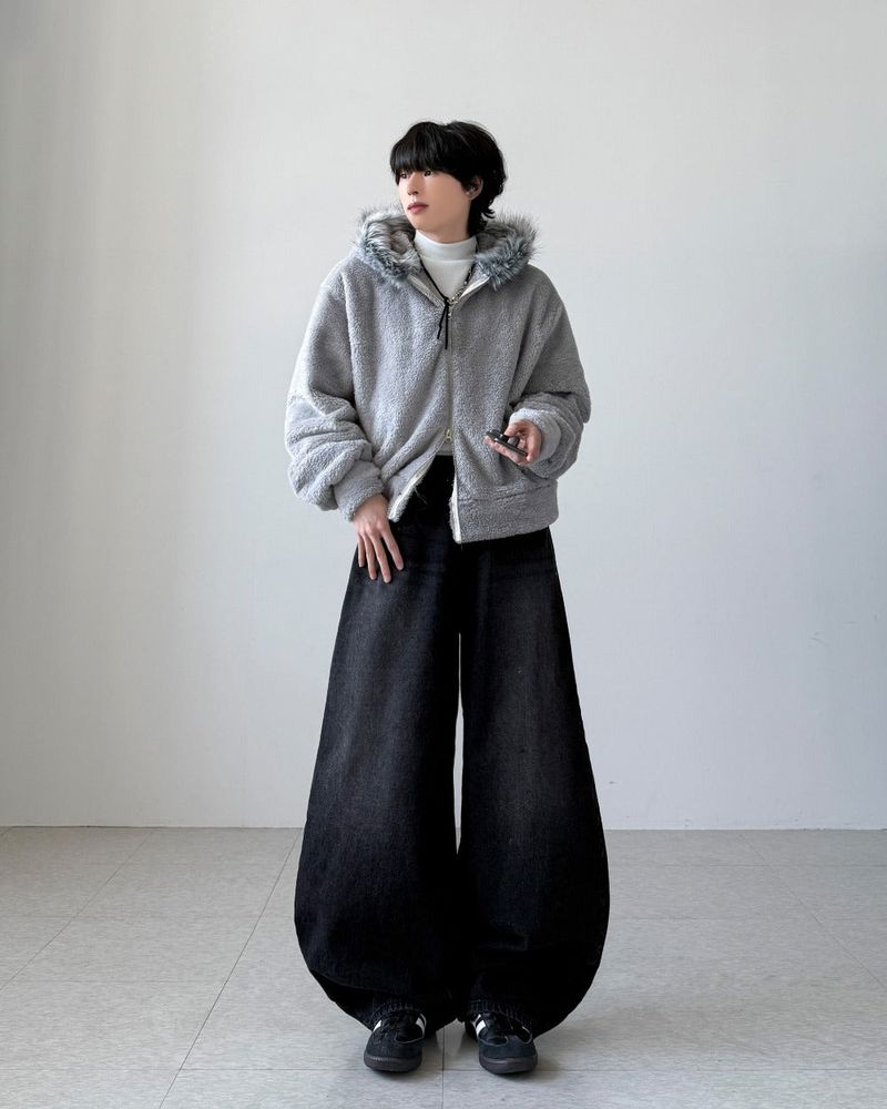Bless Fur Hood Zip-up