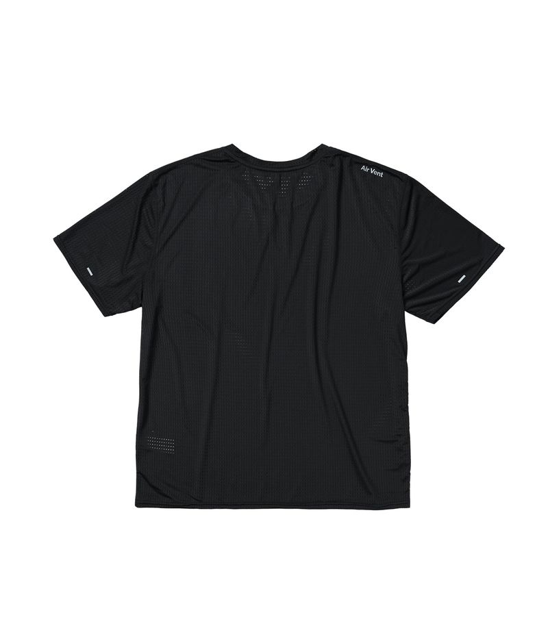 Air Vent Solid T-Shirt (Black)