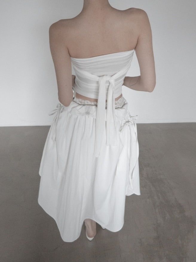 Twabel Knot Dual Tube Top