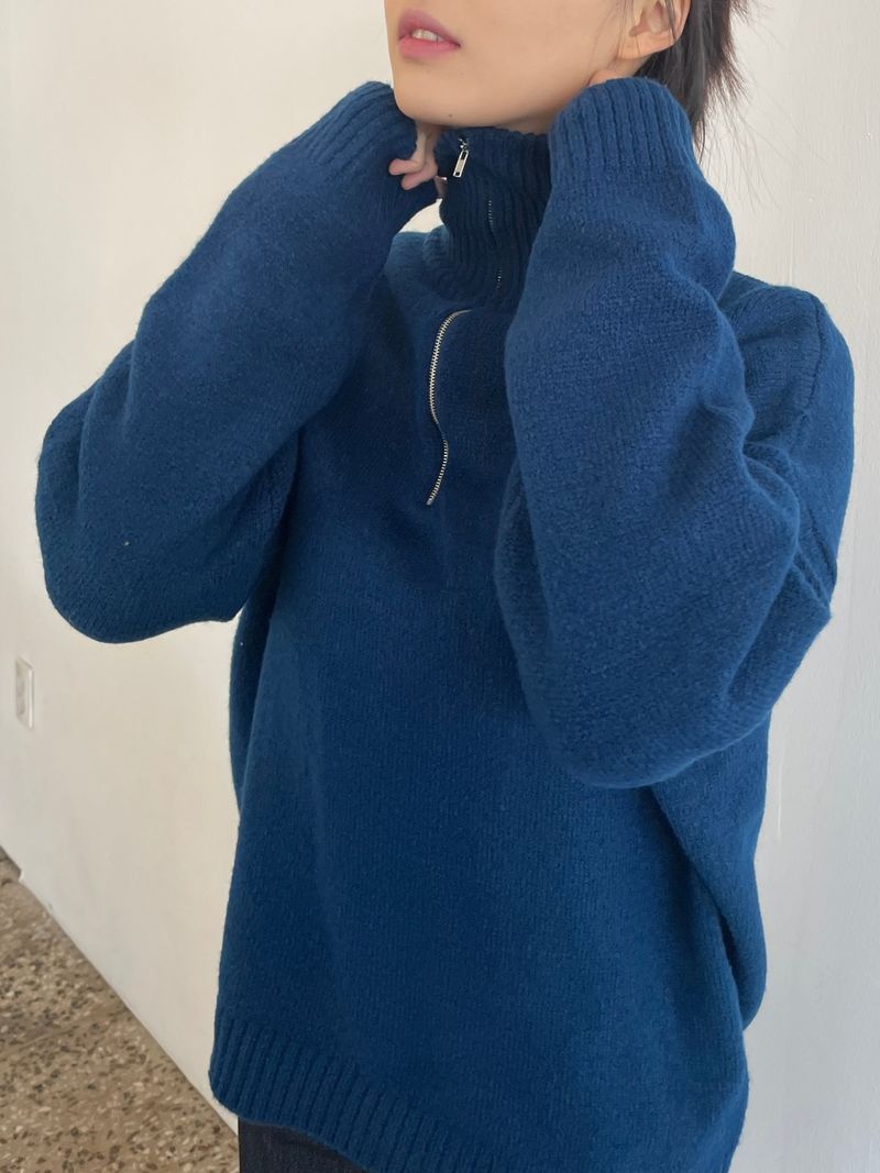 Arendal half zip-up knit